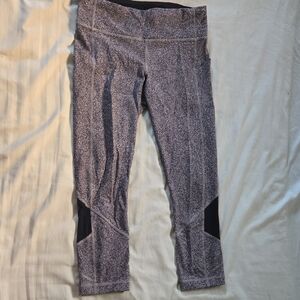 Speckled lululemon Black and White Leggings